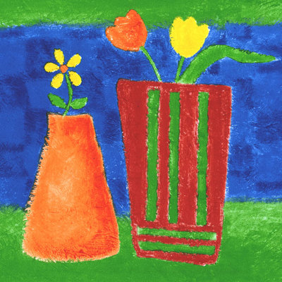 Bordure de papier peint ornement l 15 pi x l 7 po Vases Flowers Chess