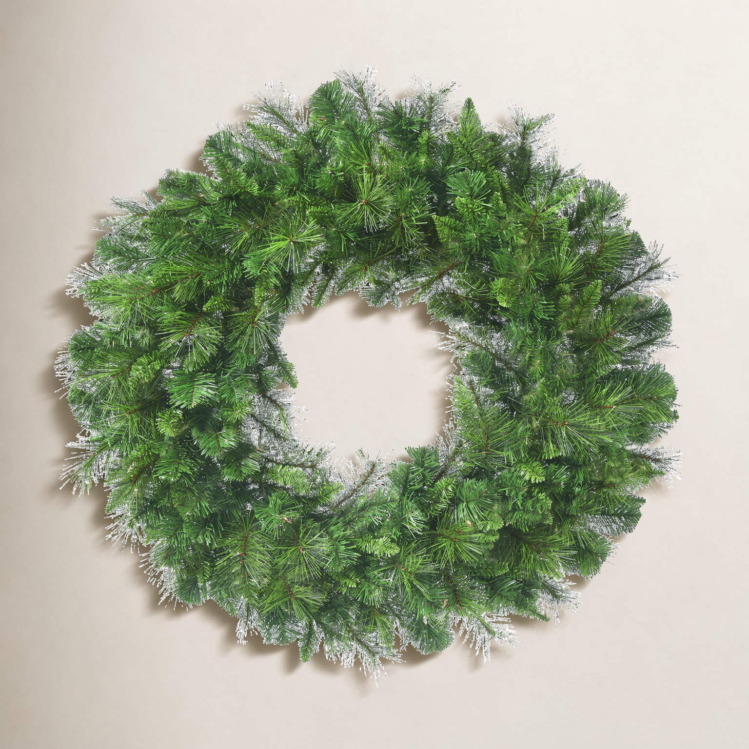 Pvc Greenery Wreath, 60" W x 60" H x 9" D