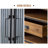 Black&Brown Solid Wood Sideboard