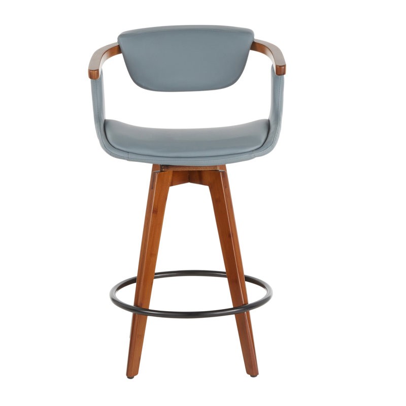 Contemporary Counter Stool, Bleu