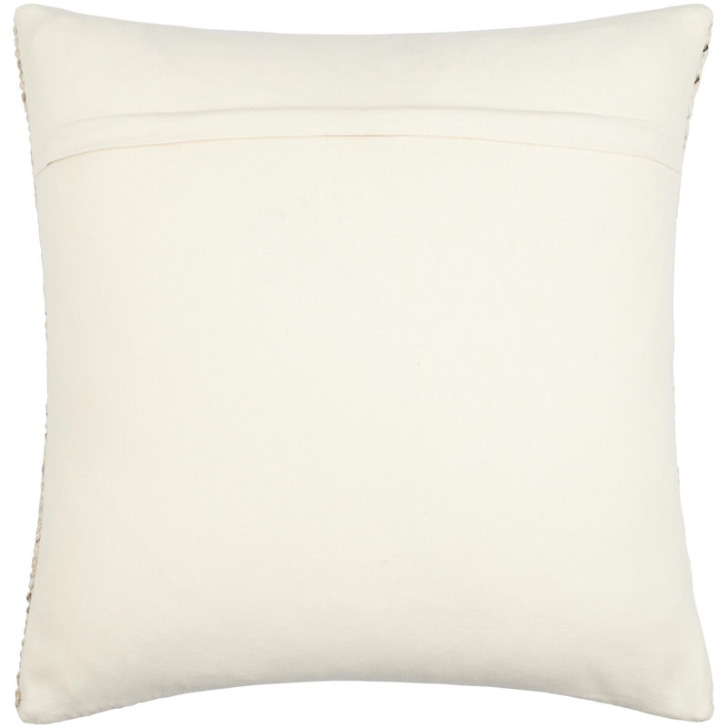 Dia Striped Wool Blend Throw Pillow, 22" x 22", Polyester/Polyfill