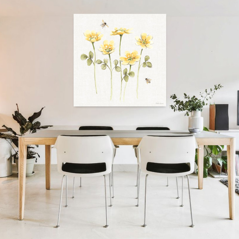 Art jardin doux miel X avec abeilles, H 36 po x l 36 po