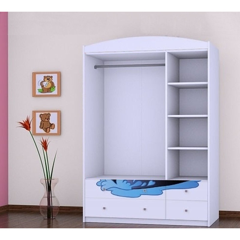 Jeb 3 Door Wardrobe, White