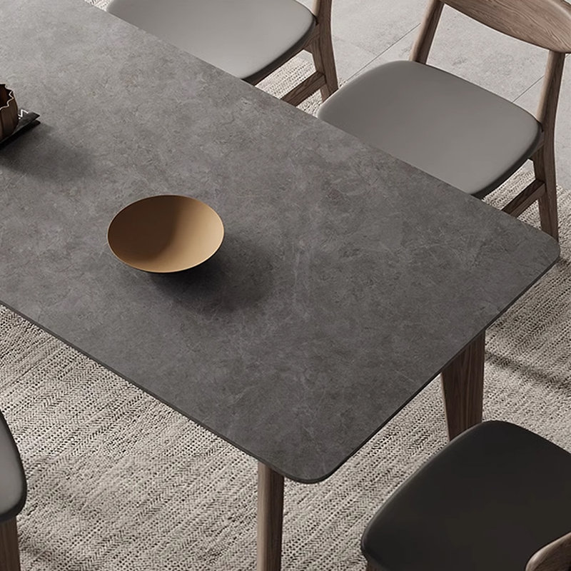 Table de salle à manger rectangulaire moderne, H 29,53 po x L 63 po x l 31,5 po