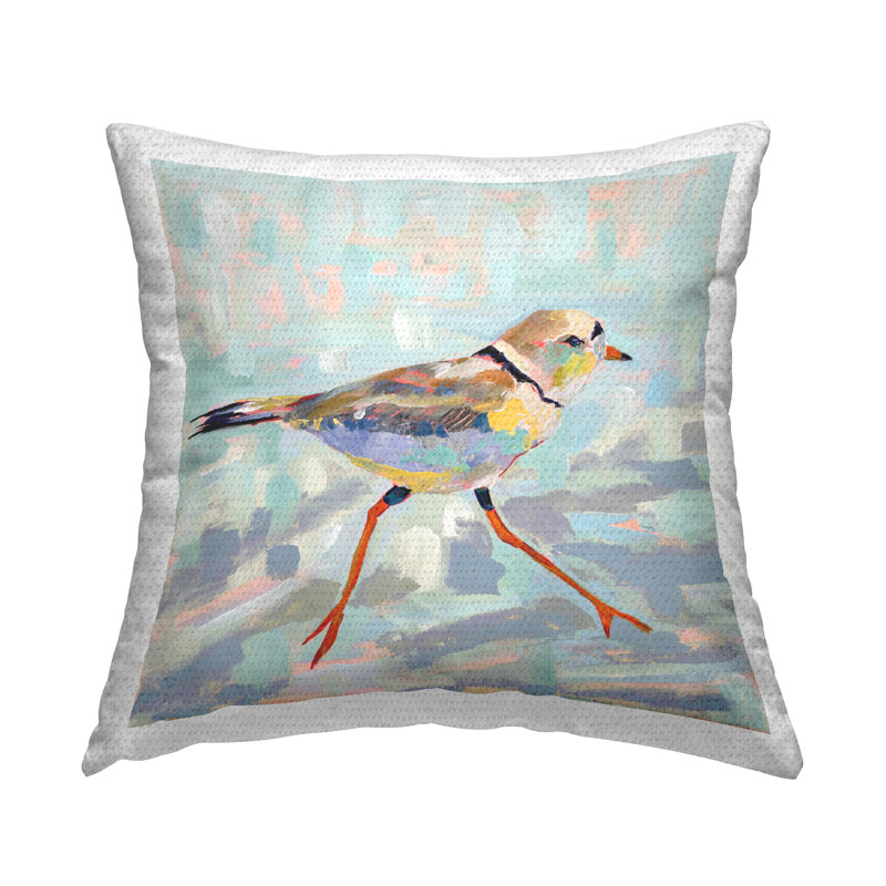 Coussin extérieur Little Bird Stepping Blue Blocked
