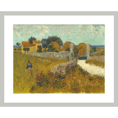 Farmhouse in Provence by Vincent van Gogh -Framed Giclee Print