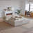 104''Cloud Sectional Couch With L-Shaped Chaise,Modern Modular Sofa With Deep Seat, With Side Pockets ,Upholstered Couches For Living Room Bedroom,No Assembly Required,,Beige-1394110453-1394110451