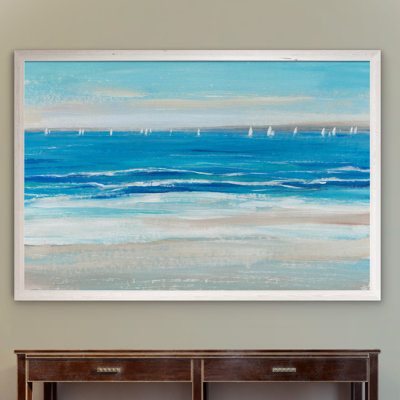 « basse céruléen tide i » par paul cezanne-reproduction d’art sur toile encadrée