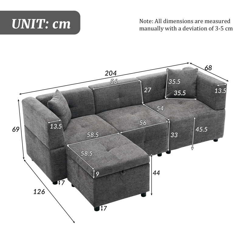 2 Seater Fabric Sofa