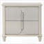 Pearl White Luxury Glam 2-Drawer Wooden Nightstand for Bedroom