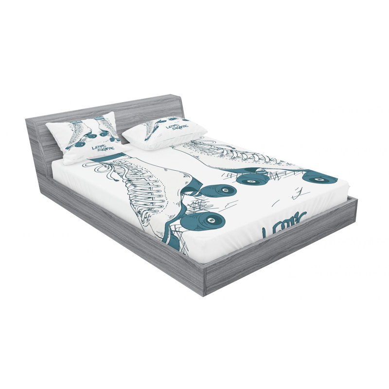 Microfiber Sheet Set, Queen Sheet Set with Fitted Sheet