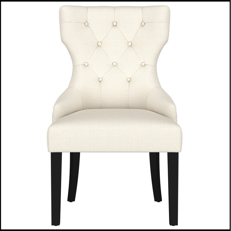 Chaise d'appoint rembourrée Gillian, Beige