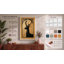 Deer in Gold Art Deco - Wrapped Canvas-1135171325-1135171314