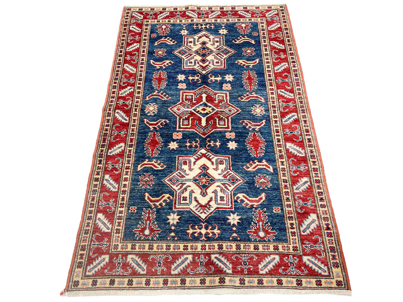 Home and Rugs Tribal One-of-a-Kind 3′5″ X 5′7″ New Age Wool Area Rug in ...