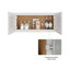 HOMEIBRO Meuble mural standard Shaker en contreplaqué, prêt à assembler, 30 po L x 12 po P x 15 po H, couleur gris tourterelle-927042902-927042896