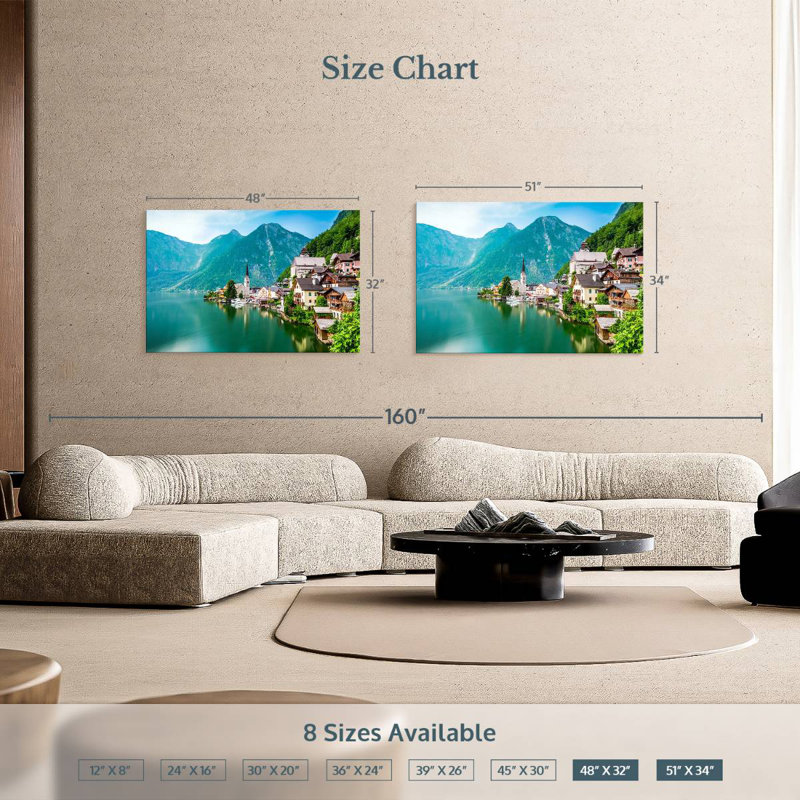 Kavia Scenic Hallstatt, H 32 po x l 48 po