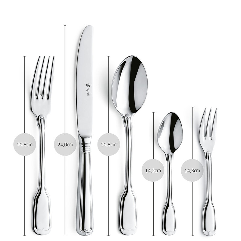 Augsburger Faden 30 Piece Stainless Steel Cutlery Set, Service for 6