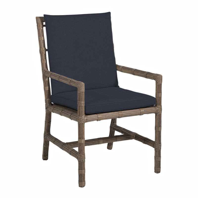 Fauteuil Newport tissé - Onyx, Pas de soudure, Lin marine, Onyx