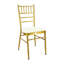Chaise d'appoint empilable en métal or 18 po Chiavari-95274982
