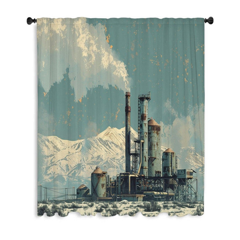 Rideaux, voilages industriels et voilages - 1 panneau, L 53 po x L 87 po