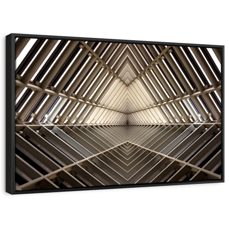 Mirror Image Architecture Canvas Print, 29" H x 43" W