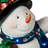  Stacking Snowmen Lamp Post with LED