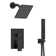 Dual-Function Shower Faucet Set, Pressure-Balanced Shower System with Handheld Spray
