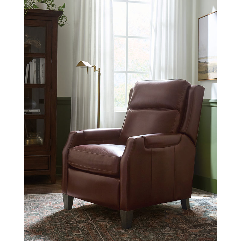 Fauteuil inclinable avec appui-tête, Marron foncé