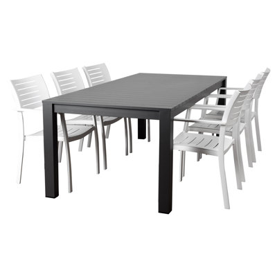 Camilah Aluminum Patio Dining Table by Wade Logan