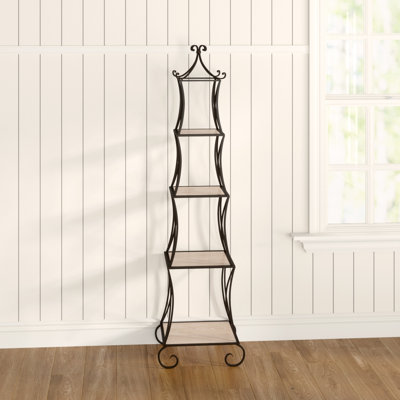 Palais 180.34cm H x 49cm W Iron Etagere Bookcase