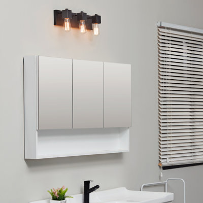 Jaquae 18" 3-Light Matte Black Vanity Light