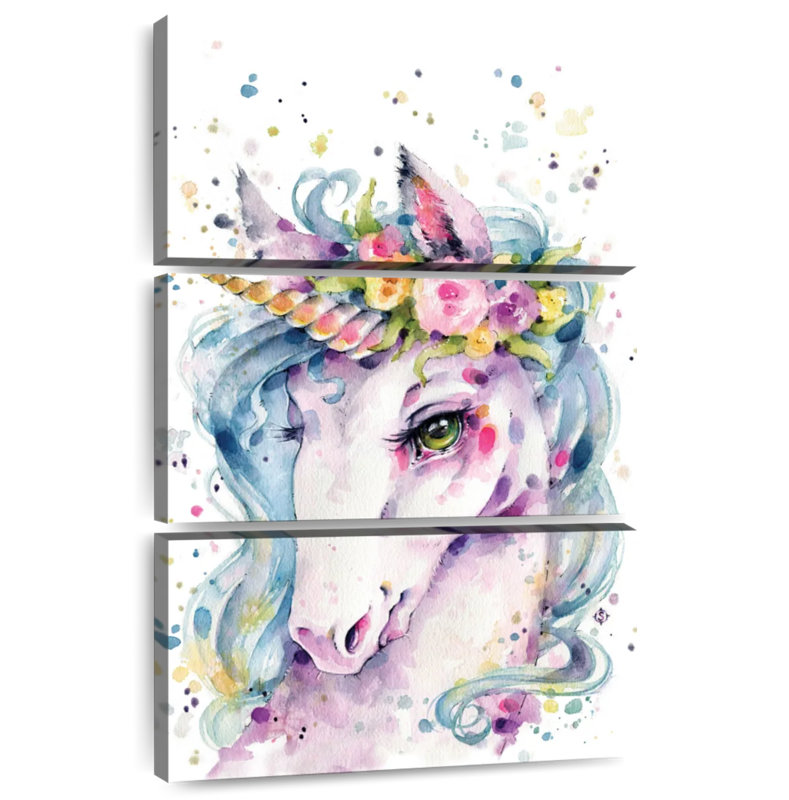 Ashelle, petite licorne, H 57 po x l 36 po