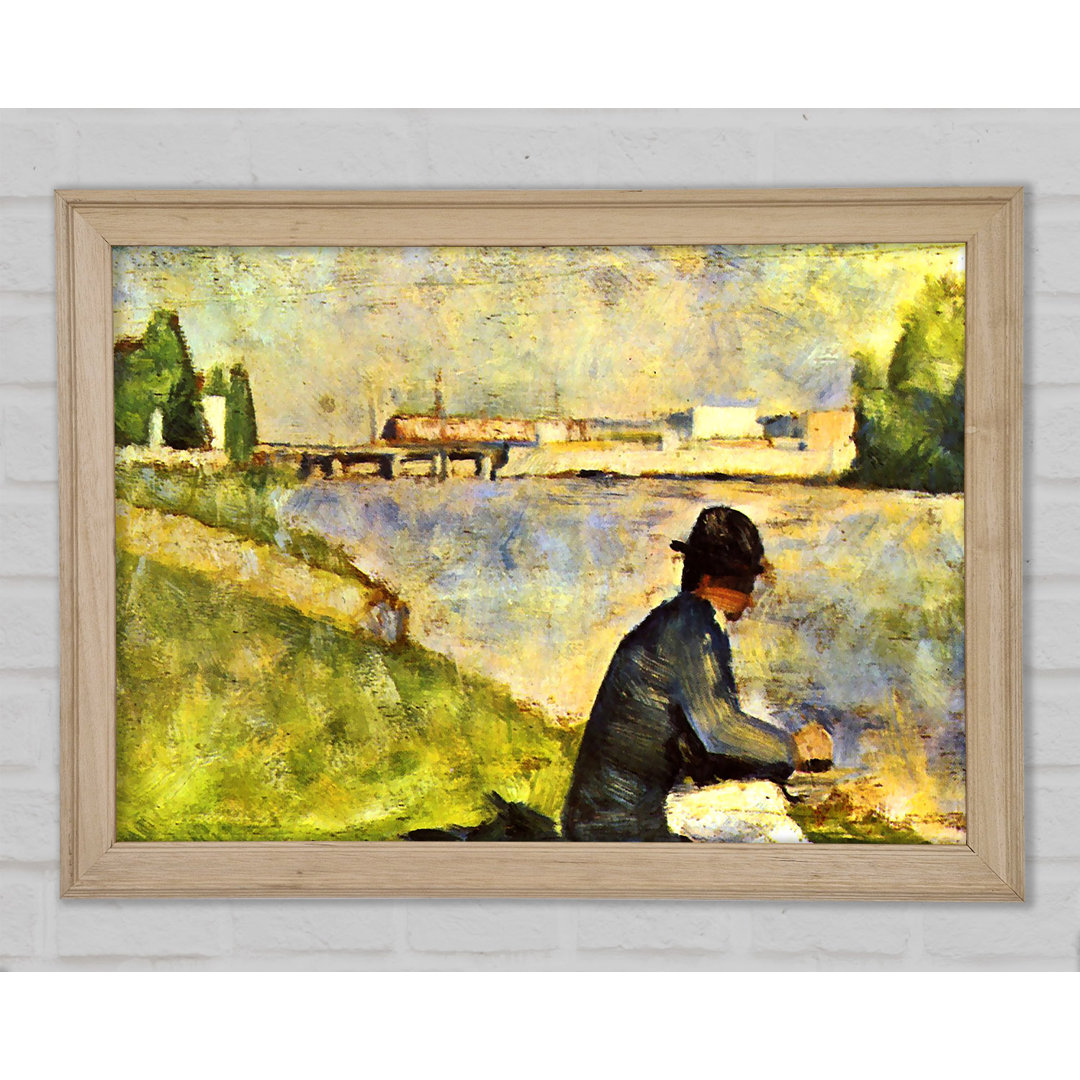 Seurat Sitzender Mann - Einzelner Bilderrahmen Kunstdrucke