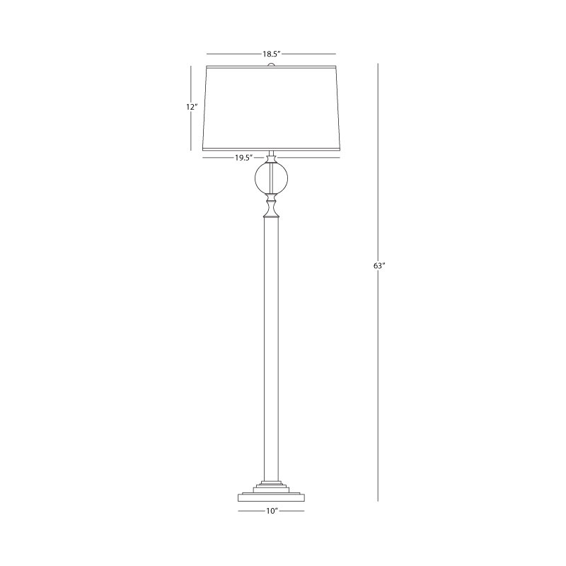 Elegant Srkashlteni Collection Floor Lamp - Heavenly Design With Crystal Accents | 62.88 Height, Full Range Dimmer, Perfect For Dry Locations