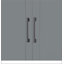Grand lit escamotable mural avec placard, gris-1351773165