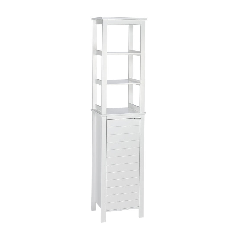 Freestanding Linen Cabinet, White
