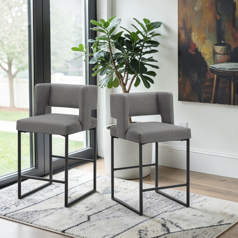 Ensemble de 2 tabourets de bar Camira