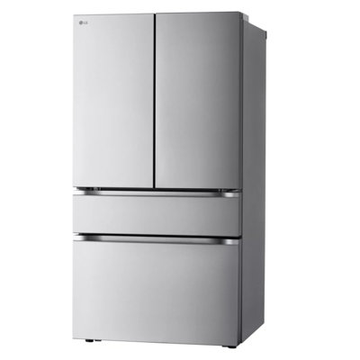 LG Counter-Depth MAX, 4-Door French Door Refrigerator with Full-Convert Drawer and Internal Ice and Water Dispenser, Print Proof Stainless Steel, 26 cu. ft.