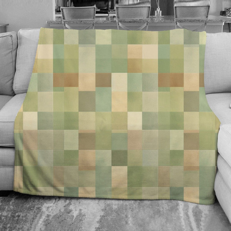 Checkered Fleece Blanket, Throw
