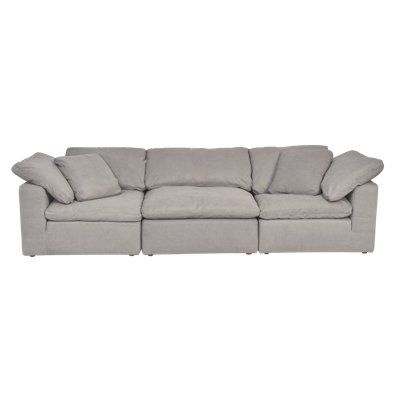 Clay MODULAR SOFA PERFORMANCE FABRIC LIGHT GREY