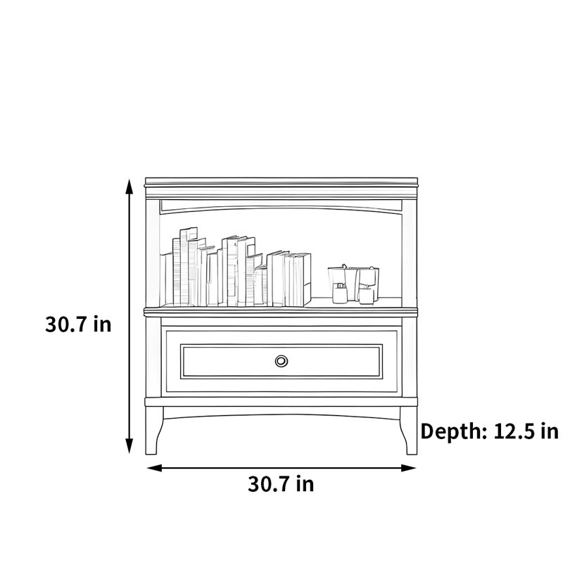 Une belle et exquise bibliothèque pour la maison, (1 tablette) H 30,7 po x l 30,7 po x P 12,5 po