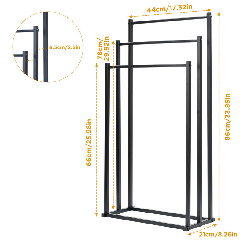 Linton 44 cm L Steel Towel Stand
