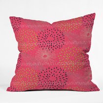 16x16 Orara Studio Christmas Tree Square Throw Pillow Pink/White - Deny  Designs