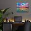 «Pink Sunset Sea» par Ezra Tanner, art mural en verre acrylique-1036490651