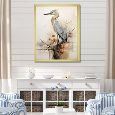 «Majestic Blue Heron Horizon I», reproduction sur toile
