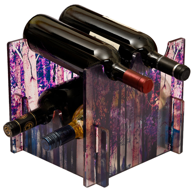 Wine Bottle Rack in Purple