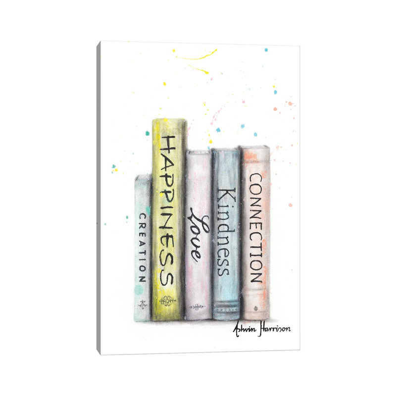 Books Of Significance by Ashvin Harrison - Wrapped Canvas Gallery-Wrapped Canvas Giclée, 20.32 cm H x 30.48 cm W