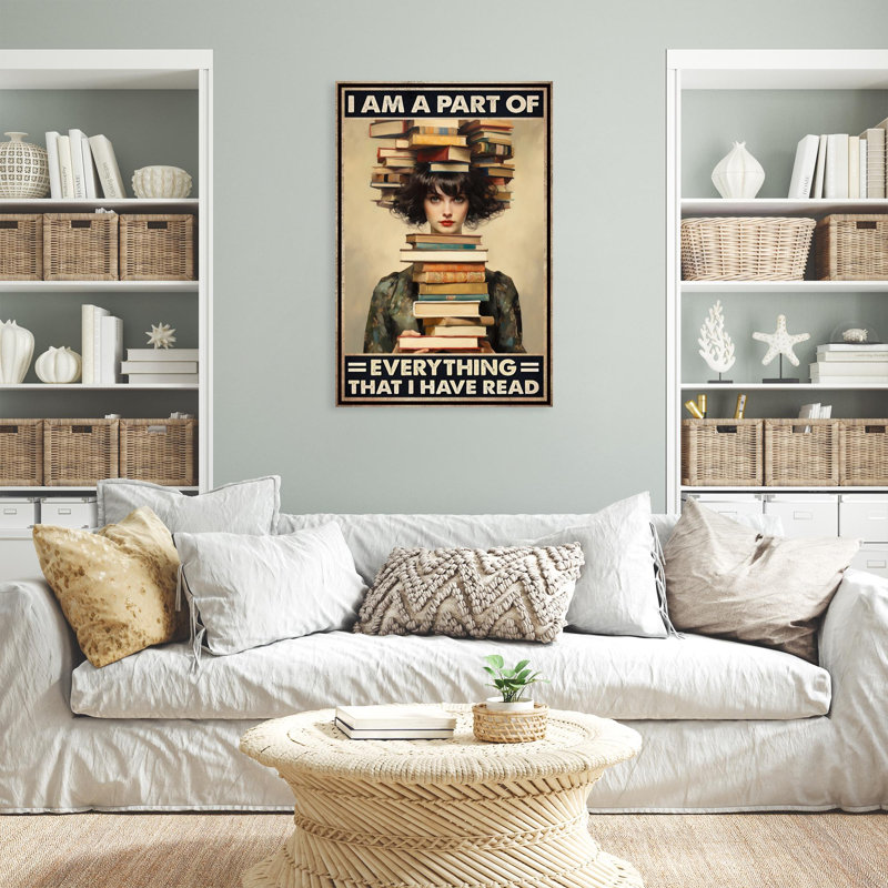 " Librarian That I Have Read ", 11" W x 14" H x 1.25" D