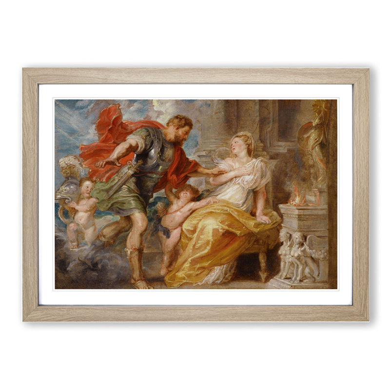 Modello by Peter Paul Rubens - Picture Frame Painting, Oak, 48cm H x 65cm W x 2cm D