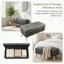 Repose-pieds rembourré et banc de bout de lit-612651962-612651967